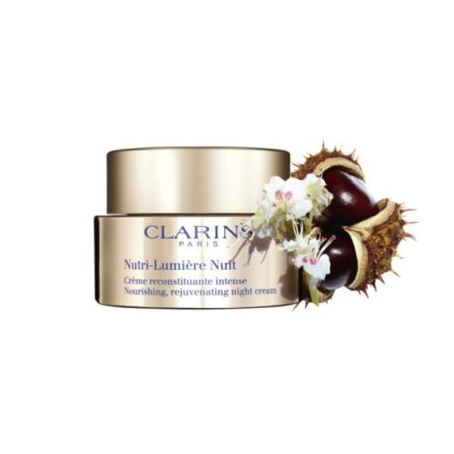 Clarins Nutri-Lumière Nuit Crème Reconstituante Intense Crema de noche revitaliza nutre y restaura la luminosidad para una piel radiante al despertar 50 ml