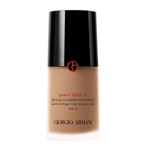 Armani Power Fabric+ Ultra Longwear Matte Foundation Spf 20 Base maquillaje mate ofrece 24 horas de larga duración con acabado perfeccionado e ingrávido