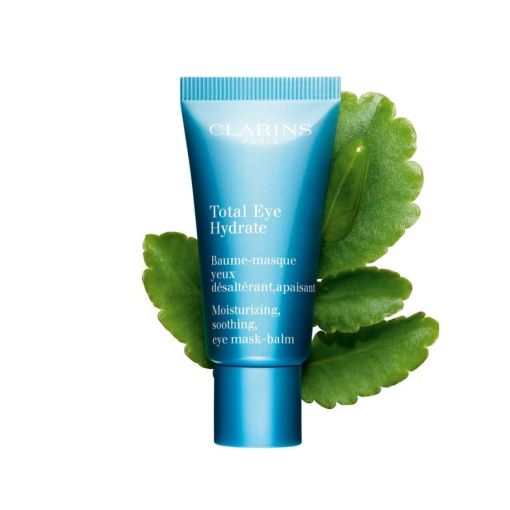Clarins Total Eye Hydrate Baume-Masque Yeux Contorno de ojos hidratante refrescante calmante e iluminador para mirada fresca y revitalizada 20 ml