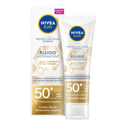 Nivea Sun Luminous 630 Fluido Antimanchas Spf 50+ Fluido antichanchas previene y reduce visiblemente las manchas solares 40 ml