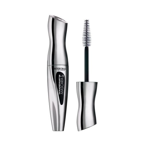 Deborah Milano Extraordinary Mascara 5 In 1 Máscara de pestañas alarga define da volumen y curva de larga duración