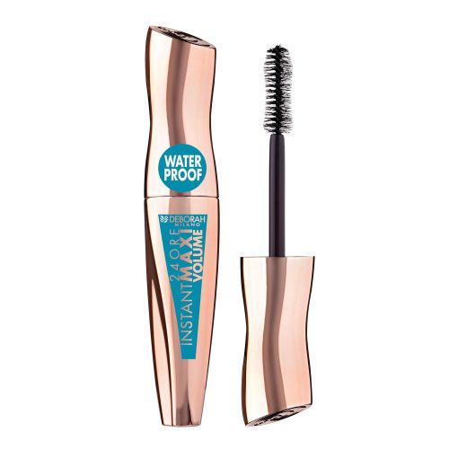 Deborah Milano 24 Ore Instant Maxi Volume Waterproof Máscara de pestañas resistente al agua aporta volumen alarga y curva de larga duración