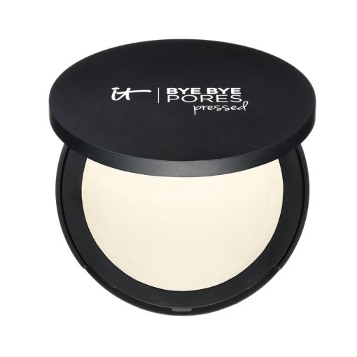 It Cosmetics Bye Bye Pores Pressed Polvo compacto traslúcido difumina imperfecciones y poros sellando el maquillaje para piel uniforme