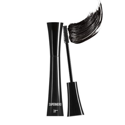 It Cosmetics Superhero Máscara de pestañas aportan volumen y aspecto super largo y elástico en solo una pasada