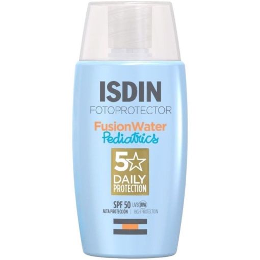 Isdin Fotoprotector Pediatrics Fusion Water Magic Spf 50 Protector solar infantil facial y corporal de textura ultaligera resistente al agua y sin perfume 50 ml