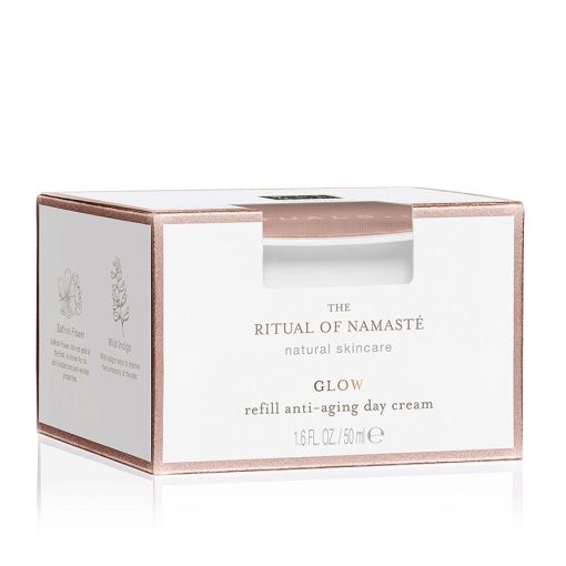 Rituals The Ritual Of Namaste Glow Refill Anti-Aging Day Cream Crema de día antiedad y reparadora con bakuchiol reduce arrugas y líneas 50 ml