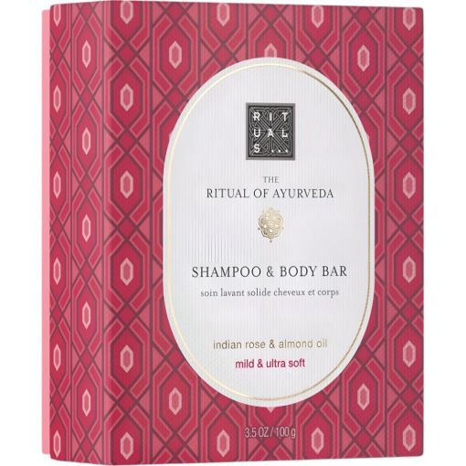 Rituals The Ritual Of Ayurveda Shampoo & Body Bar Champú y gel de ducha ayuda a regular el equilibrio de hidratación de la piel dejándola sana y radiante 100 gr
