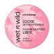 Wet N Wild Photo Focus Loose Setting Powder Polvos sueltos fijadores de textura ligera difuminan imperfecciones y reducen brillos ofreciendo un radiante tono rosado