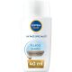 Nivea Sun Fluido Diario Ultraligero Spf 50+ Fluido facial hidrata intensamente ofreciendo frescor y efedcto matificante con ácido hialurónico 40 ml
