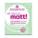 Essence All About Matt! Oil Control Paper Toallitas faciales matificantes absorben el exceso de grasa 50 uds
