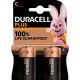 Duracell Pilas C Plus Pilas alcalinas multiusos idóneas para dispositivos de uso cotidiano lr-14/ mn 1400 blister 2 uds