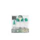 Becasan Nature Set De Viaje Set de botellas transparentes rellenables para viaje