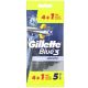 Gillette Blue 3 Smooth Maquinilla De Afeitar Formato Especial Maquinilla de afeitar desechable afeitado más suave 5 uds