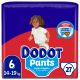 Dodot Pants Pañal-Braguita 14+19 Kg Talla 6 Pants antifugas ultraabsorbente con cintura elástica y ajuste 350º  hasta 12 horas de protección 27 uds