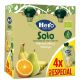 Hero Solo Bolsitas Eco Plátano Pera Y Naranja Pack Especial Bolsitas naturales sin gluten elaboradas con ingredientes 100% ecológicos a partir de 6 meses 4x100 gr