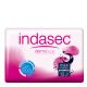 Indasec Compresas Dermo Seda Maxi Good Night Compresas antifugas y antiolores con doble núcleo absorbente para la noche 12 uds