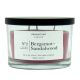 Aromatium Natural Fragance Nº2 Bergamot+Sandalwood Vela De Soja Vela perfumada de soja con tres mechas ofrece aroma a bergamota y sándalo 300 gr