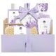 Becasan Nature Caja Organizadora De Madera Sueños De Lavanda Rutina de baño relajante para cuidado corporal