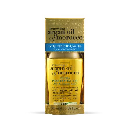 Ogx Argan Oil Of Morocco Extra Penetrating Oil Aceite capilar extrapenetrante con aceite argán de marruecos para cabello seco y dañado 100 ml