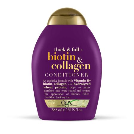 Ogx Biotin & Collagen Conditioner Acondicionador aumenta el grosor oferciendo más volumen para cabello fino 385 ml