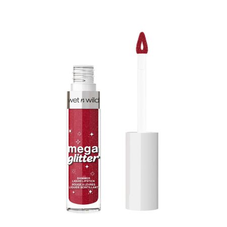 Wet N Wild Mega Glitter Shimmer Liquid Lipstick Brillo de labios de textura ligera y gran intensidad de color para elevar tu look en cualquier ocasión