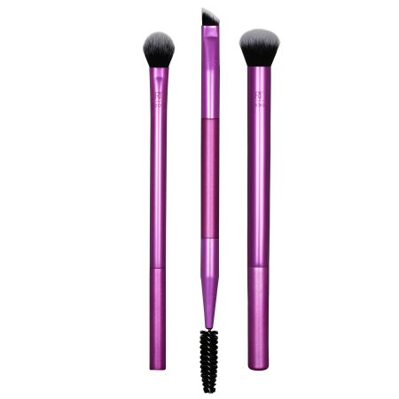 Real Techniques Sombra Y Mezcla Para Ojos Set Set de brochas para sombras de ojos en crema o en polvo aplica y difumina 3 uds