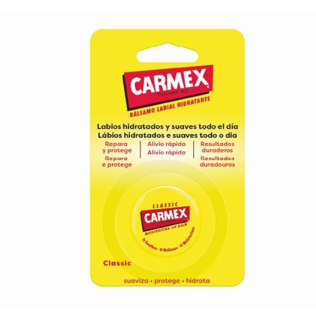 Carmex Bálsamo Labial Hidratante Classic Tarro Bálsamo labial clásico protege hidrata y repara labios agritados 7,5 gr