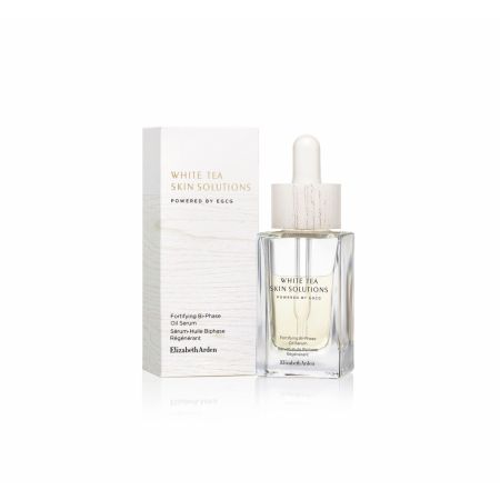 Elizabeth Arden White Tea Skin Solutions Fortifying Bi-Phase Oil Serum Sérum bifásico iluminador para primeros signos de la edad minimiza líneas y unifica el tono 30 ml