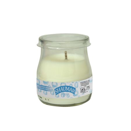 Shaumar Vela Perfumada Antiolores Vela de cera vegetal perfumada en vaso de cristal 100% reciclable 100 gr