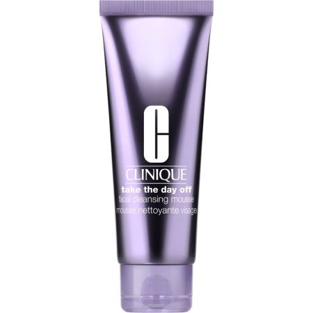 Clinique Take The Day Off Facial Cleansing Mousse Limpiador facial sedoso elimina maquillaje grasa y otras impurezas para una piel limpia y fresca 125 ml