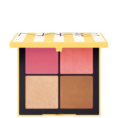 Nars Hot Escape Cheek Pallette Edición Limitada Paleta de colorete bronceador e iluminador de textura sedosa para acabado mate y brillante hasta 16 horas