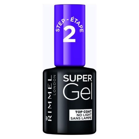 Rimmel London Super Gel Top Coat Step 2 Tratamiento superior hasta 14 días de color y brillo en gel