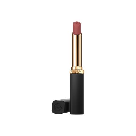L'Oreal Color Riche Nude Of Worth Barra de labios de alta pigmentación ofrece acabado mate empolvado hasta 16 horas