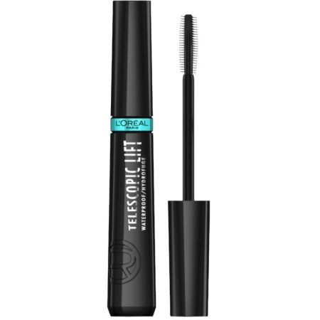 L'Oreal Telescopic Lift Waterproof Máscara de pestañas con cepillo de doble gancho acabado voluminoso y grueso 36 horas