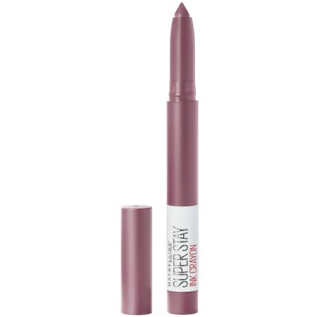Maybelline Super Stay Ink Crayon Barra de labios con aplicador de precisión fácil de usar mate y cremosa de larga duración