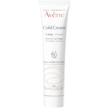 Avène Cold Cream Crema no grasa ni pegajosa hidratante ayuda a calmar la piel irritada y dañada para acabado suave 40 ml