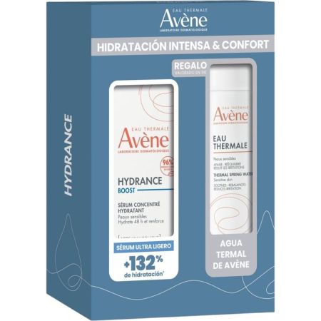 Avène Hydrance Boost Sérum Concentré+Eau Thermale Gratis Pack regalo de textuta ultraligera y fresca hidrata reforzando la barrera