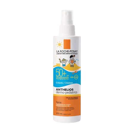 La Roche Posay Anthelios Dermo-Pediatrics Spray Spf 50+ Spray solar infantil corporal antiirritación ultraresistente al agua y a la arena 200 ml