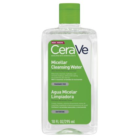 Cerave Agua Micelar Limpiadora Agua micelar hidratante y desmaquillante ayuda a renovar y mantener la barrera protectora 295 ml