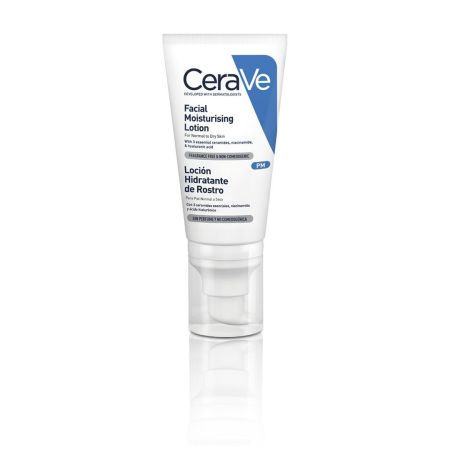 Cerave Loción Hidratante De Rostro Loción sin perfume hidratante y reparadora de la barrera 52 ml