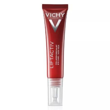 Vichy Liftactiv Collagen Specialist Eye Care Contorno de ojos trata y corrige patas de gallo líneas bolsas ojeras y párpados caídos 15 ml