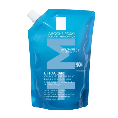 La Roche Posay Effaclar Gel Moussant Purifiant Recarga Gel limpiador elimina las impurezas y el exceso de sebo 400 ml