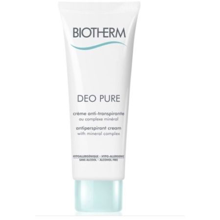 Biotherm Deo Pure Creme Anti-Transpirante Desodorante Crema Desodorante antitranspirante con un complejo mineral de triple acción protege durante 24 horas 75 ml