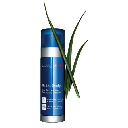 Clarins Men Hydra-Sculpt Soin Restructurant Resculpting Perfector Crema de día hidratante redefine visiblemente el contorno del rostro 50 ml