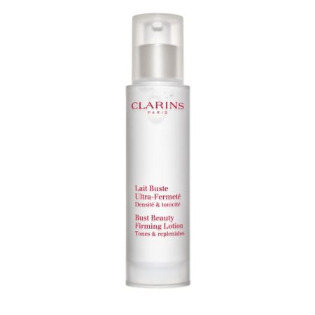 Clarins Lait Buste Ultra-Fermeté Tratamiento reafirmante y tensor antiedad para mantener la juventud del busto 50 ml