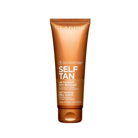 Clarins Self Tan Lait Fondant Auto-Bronzant Leche autobronceadora broncea e hidrata la piel 125 ml