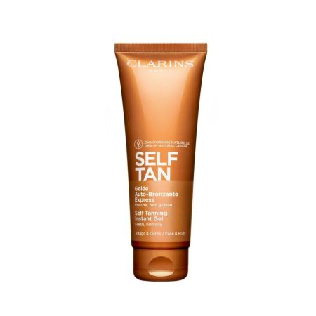 Clarins Self Tan Gelée Auto-Bronzante Express Gel autobronceador fresco y no graso broncea e hidrata la piel 125 ml