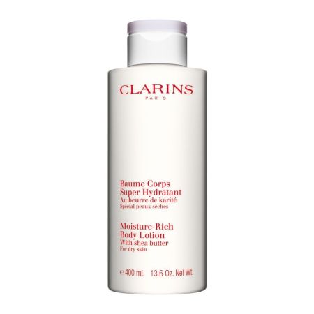Clarins Baume Corps Super Hydratant Body Lotion Bálsamo corporal superhidratante calma reconforta alisa y suaviza ofreciendo flexibilidad