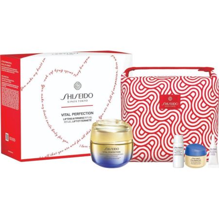 Shiseido Vital Perfection Uplifting And Firming Advanced Estuche Crema de día y noche antiedad regenera redensifica e ilumina piel más tersa firme y joven 50 ml