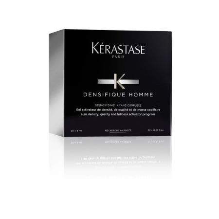 Kerastase Densifique Homme Gel Activateur De Densité Tratamiento intensivo para hombre densifica e hidrata el cabello fino 30x6 ml